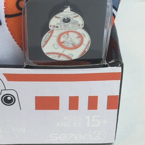 Disney Star Wars BB-8 Stylized 7" Droid Plush With Enamel Pin Collectible New - Picture 2 of 12